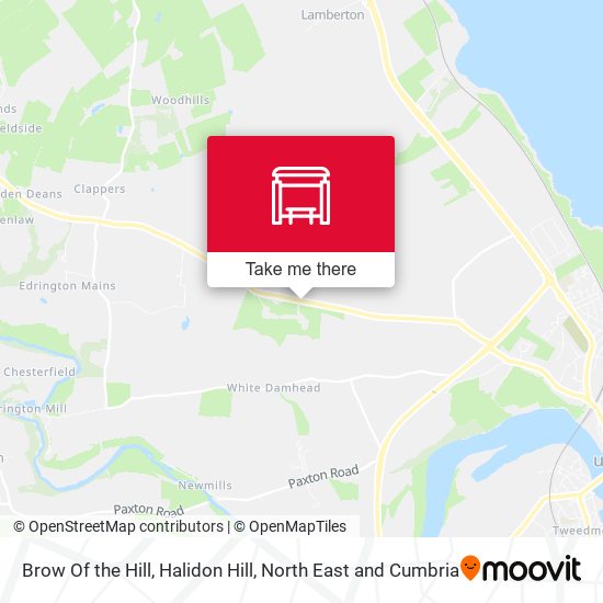 Brow Of the Hill, Halidon Hill map