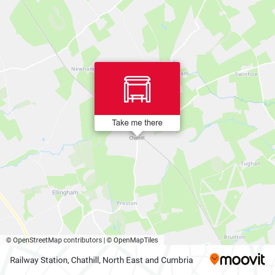 Railway Station, Chathill map