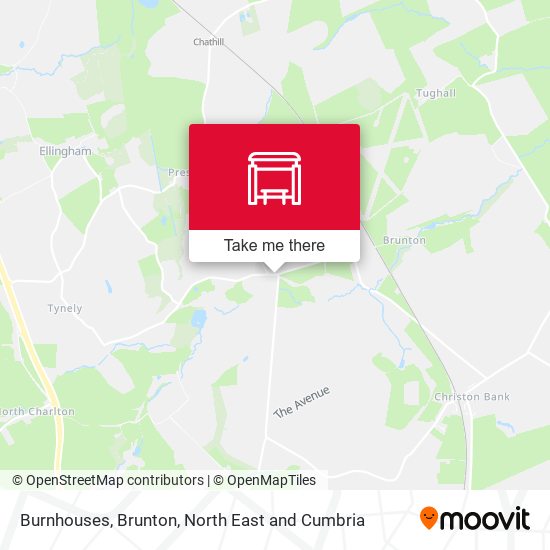 Burnhouses, Brunton map