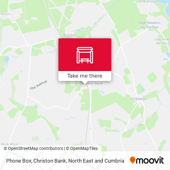 Phone Box, Christon Bank map