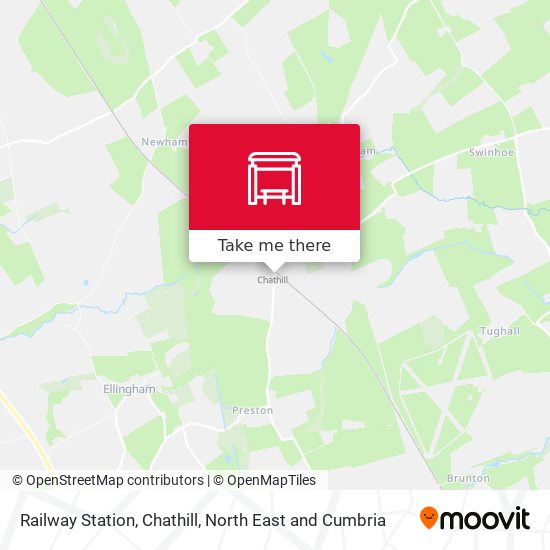 Railway Station, Chathill map
