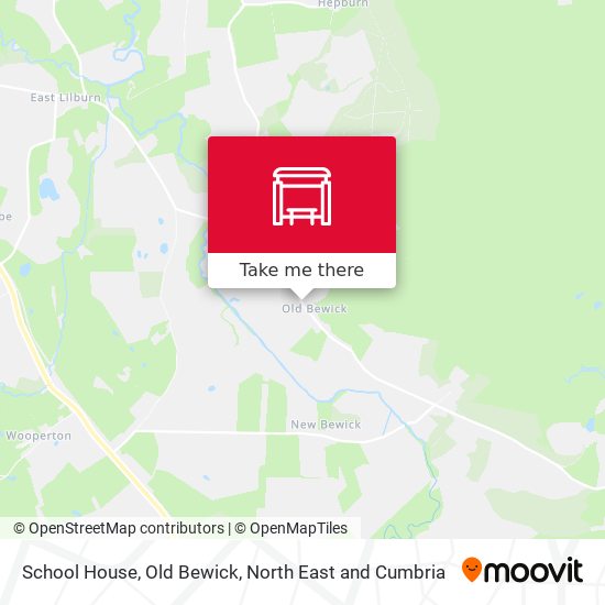 School House, Old Bewick map