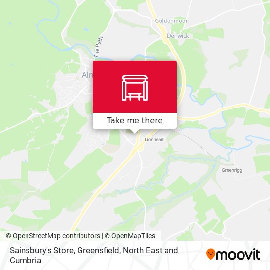 Sainsbury's Store, Greensfield map