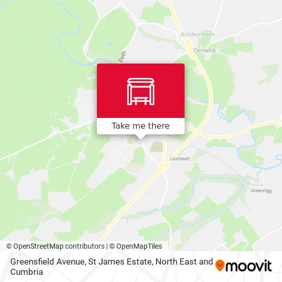 Greensfield Avenue, St James Estate map