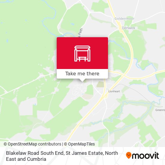 Blakelaw Road South End, St James Estate map