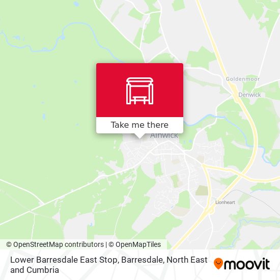 Lower Barresdale East Stop, Barresdale map