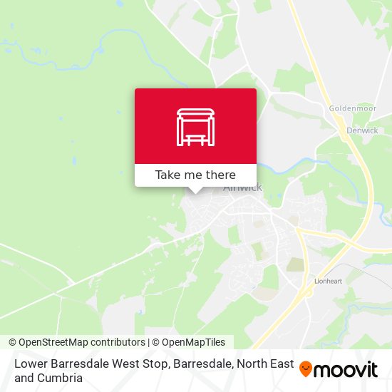 Lower Barresdale West Stop, Barresdale map