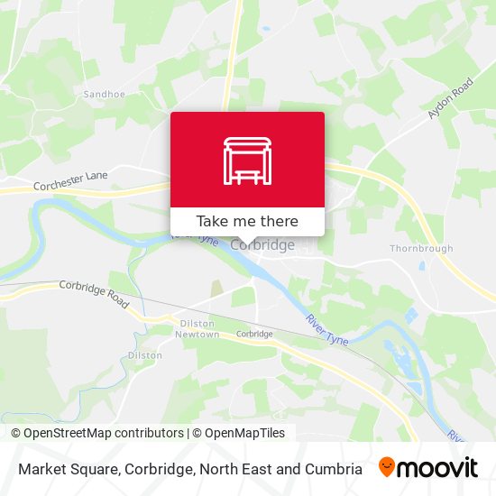 Market Square, Corbridge map