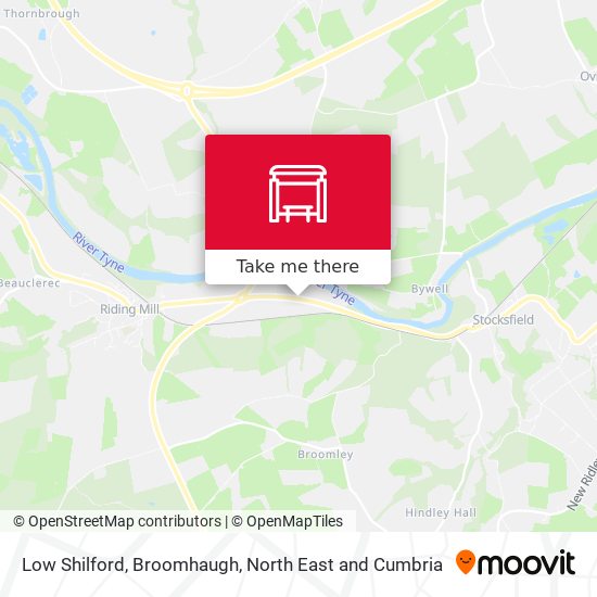 Low Shilford, Broomhaugh map