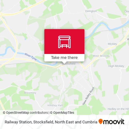 Railway Station, Stocksfield map