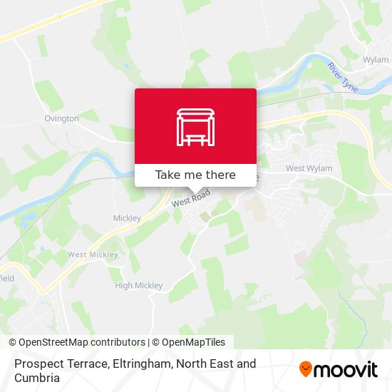 Prospect Terrace, Eltringham map