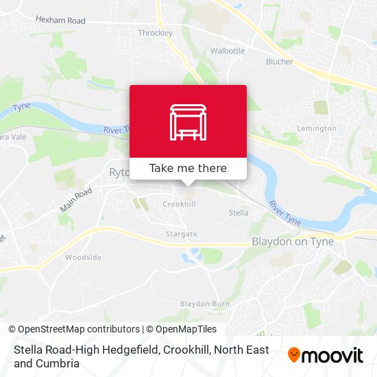 Stella Road-High Hedgefield, Crookhill map