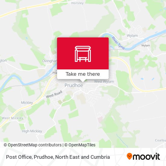 Post Office, Prudhoe map