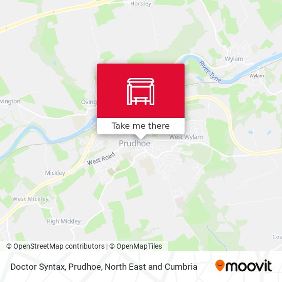 Doctor Syntax, Prudhoe map