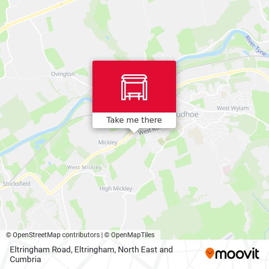 Eltringham Road, Eltringham map