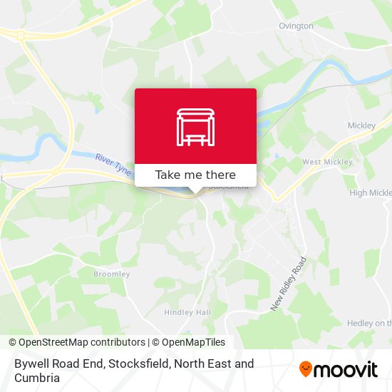 Bywell Road End, Stocksfield map