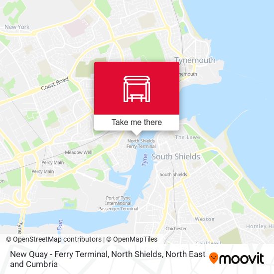 New Quay - Ferry Terminal, North Shields map