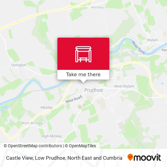 Castle View, Low Prudhoe map