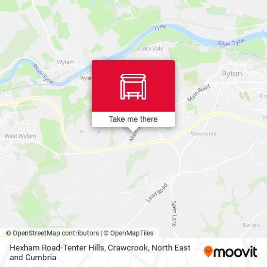 Hexham Road-Tenter Hills, Crawcrook map