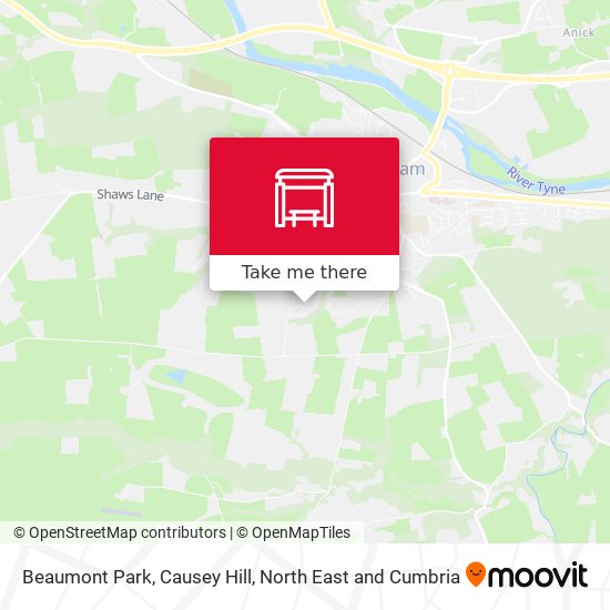 Beaumont Park, Causey Hill map