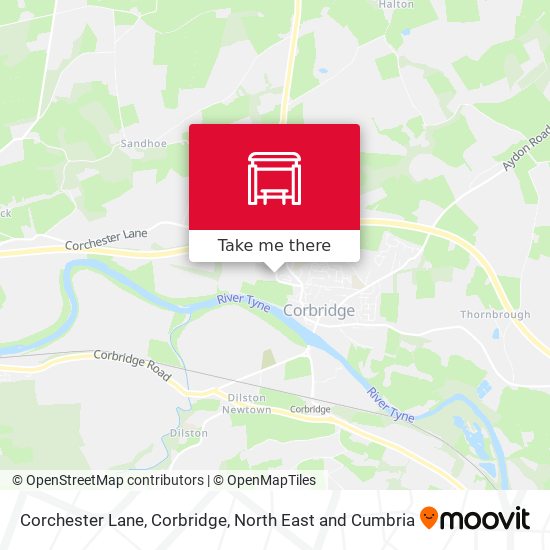 Corchester Lane, Corbridge map