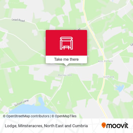 Lodge, Minsteracres map