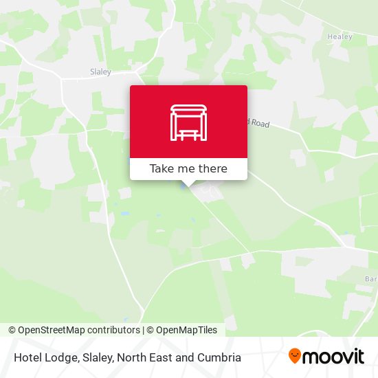 Hotel Lodge, Slaley map