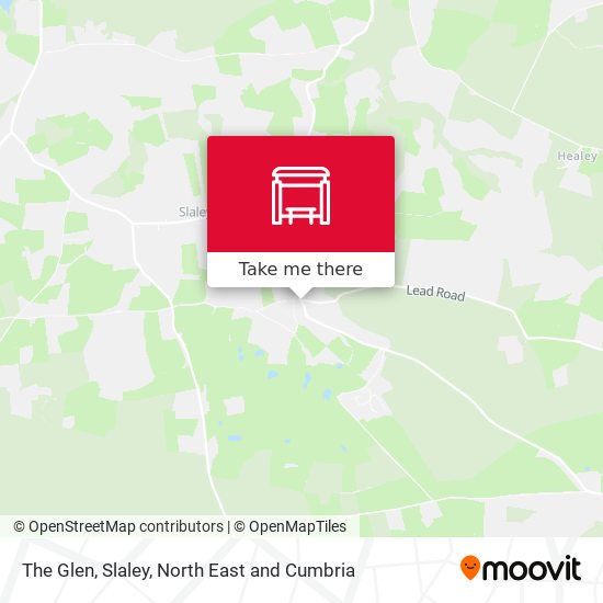 The Glen, Slaley map