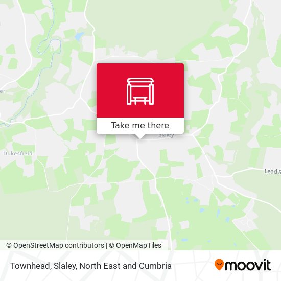 Townhead, Slaley map