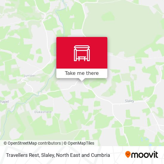 Travellers Rest, Slaley map