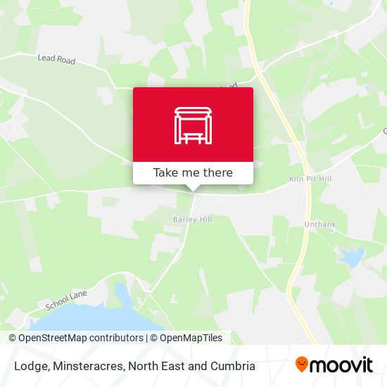 Lodge, Minsteracres map