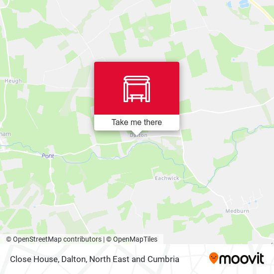 Close House, Dalton map
