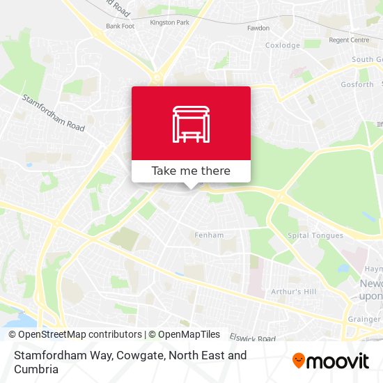Stamfordham Way, Cowgate map