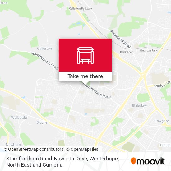 Stamfordham Road-Naworth Drive, Westerhope map