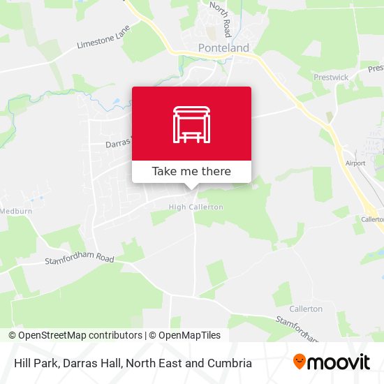 Hill Park, Darras Hall map