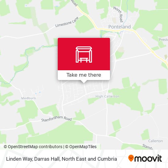 Linden Way, Darras Hall map