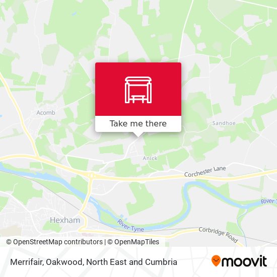 Merrifair, Oakwood map