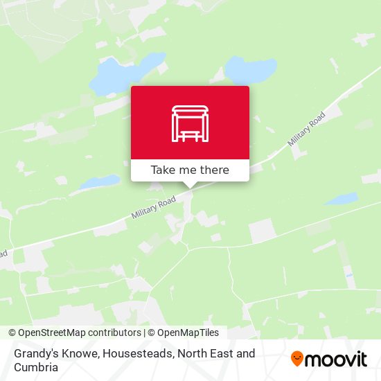 Grandy's Knowe, Housesteads map