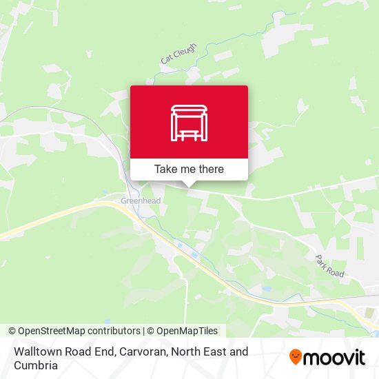 Walltown Road End, Carvoran map