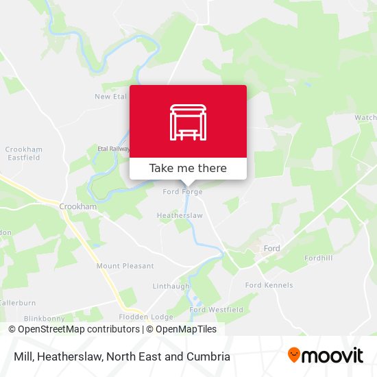Mill, Heatherslaw map