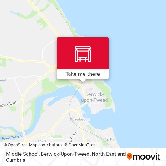 Middle School, Berwick-Upon-Tweed map