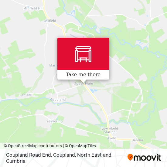 Coupland Road End, Coupland map