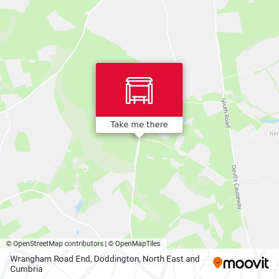 Wrangham Road End, Doddington map