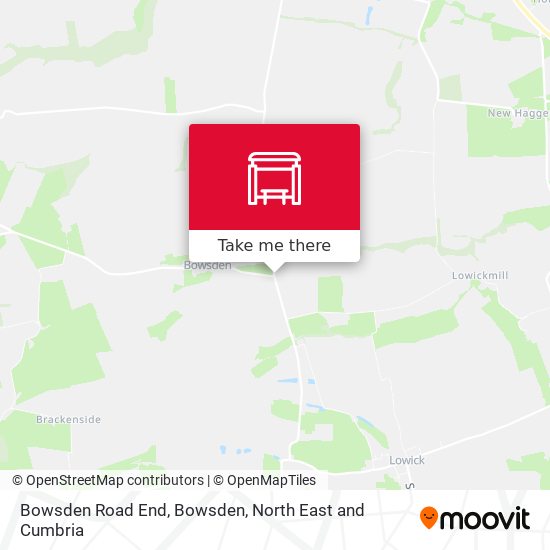 Bowsden Road End, Bowsden map