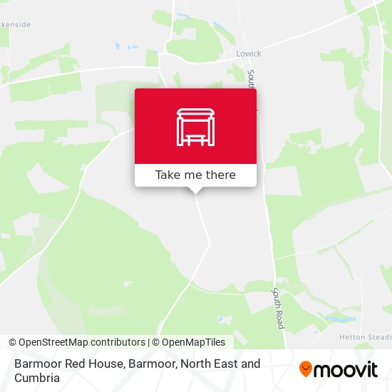 Barmoor Red House, Barmoor map