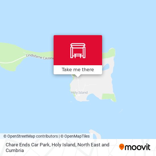 Chare Ends Car Park, Holy Island map