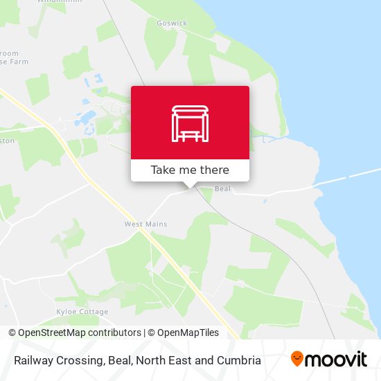 Railway Crossing, Beal map