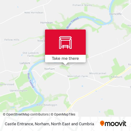 Castle Entrance, Norham map