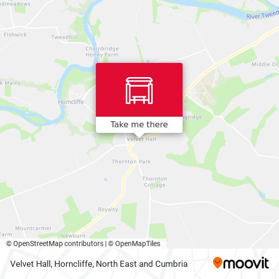 Velvet Hall, Horncliffe map