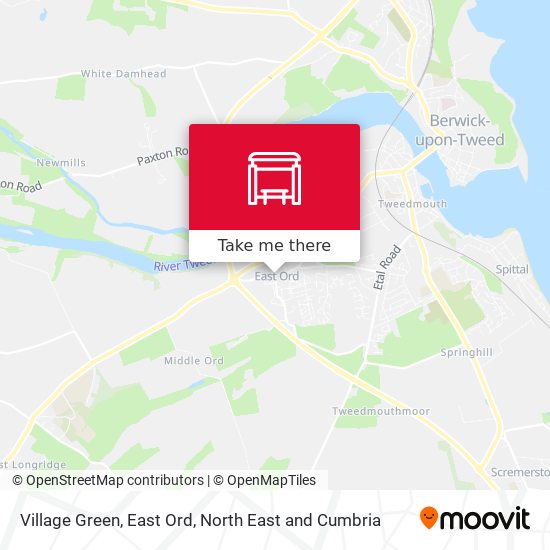 Village Green, East Ord map